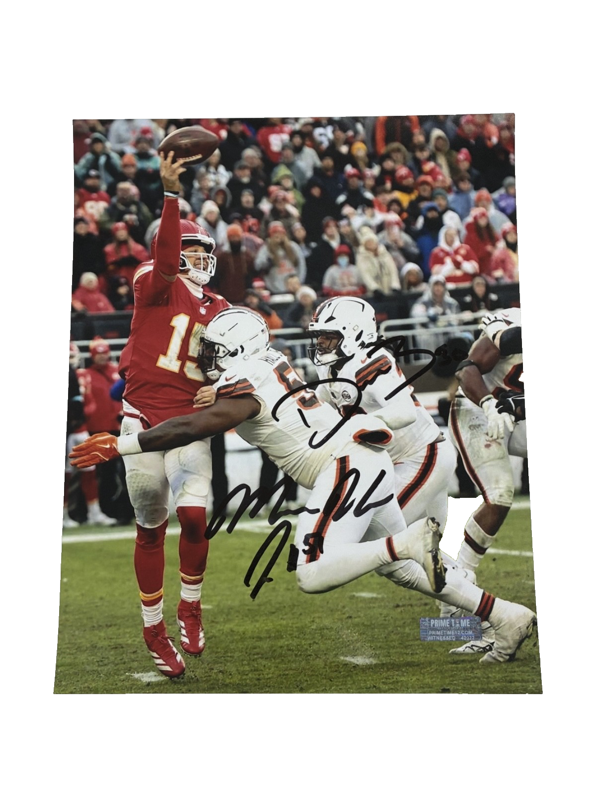 Micheal Hall Jr. Signed Autographed Browns 8x10 Custom Photo Prime Time Witness