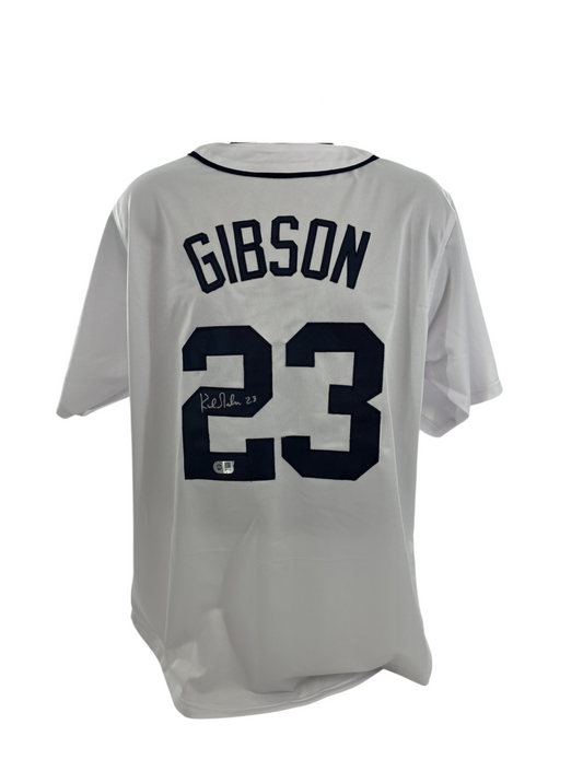 Kirk Gibson Signed Autographed Tigers Custom Jersey SWAU COA