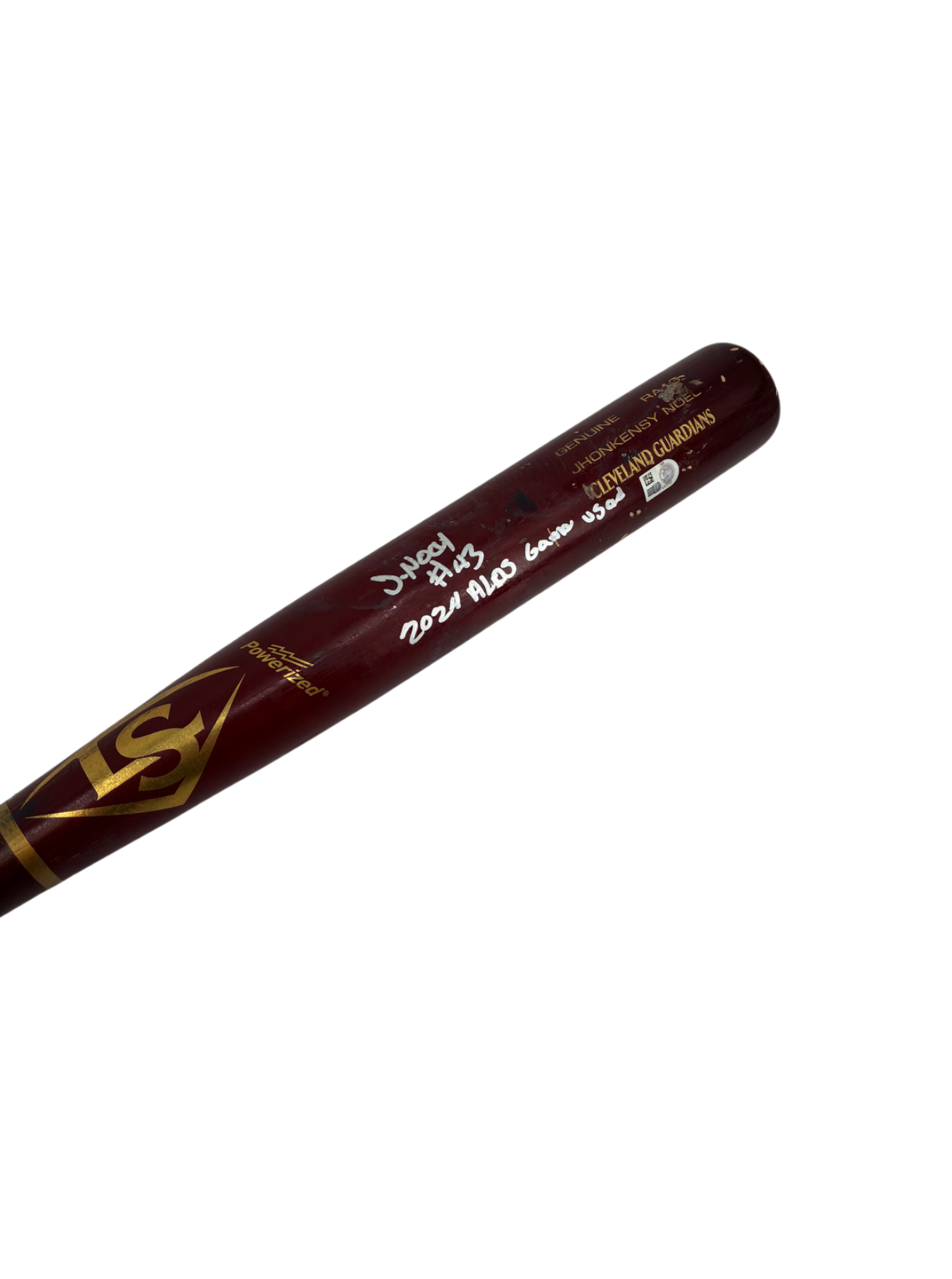 Jhonkensy Noel "Big Christmas" Signed Autographed Game Used Bat MLB COA