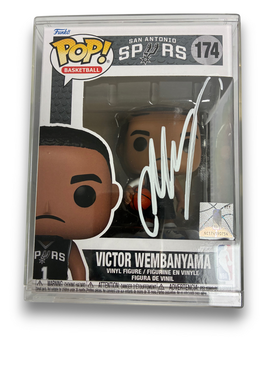 Victor Wembanyama Signed Autographed Spurs  #174 Funko POP! Fanatics