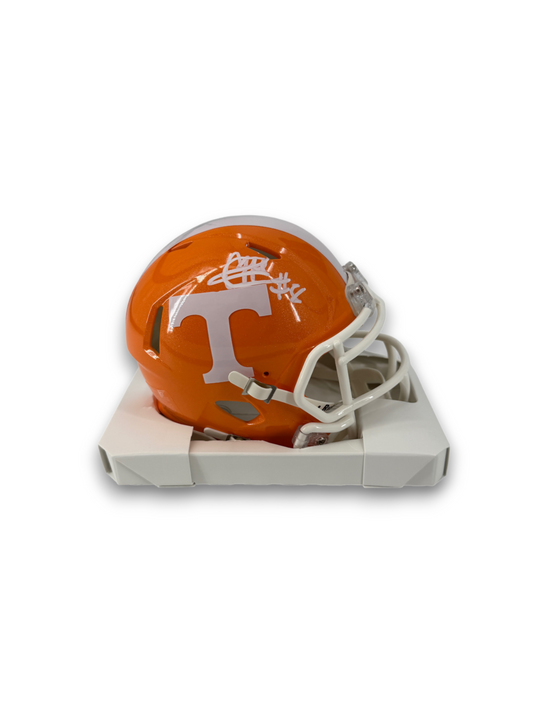 Colton Hood Signed Autographed Vols Orange Mini Helmet Prime Time Witness