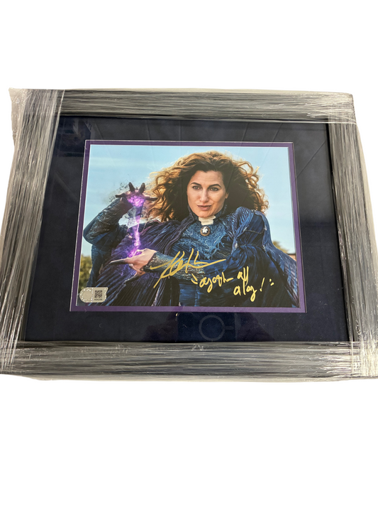 Kathryn Hahn Signed Autographed “Agatha All Along” Custom Framed 8x10 Photo SWAU