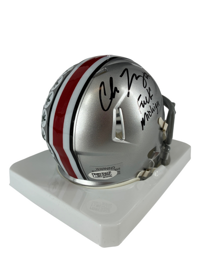 Chase Young Signed Autographed Inscribed Buckeyes Mini Helmet Prime Time Witness