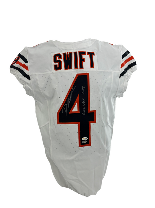 D'Andre Swift Signed Autographed Bears Game Used Jersey 2025 JSA COA