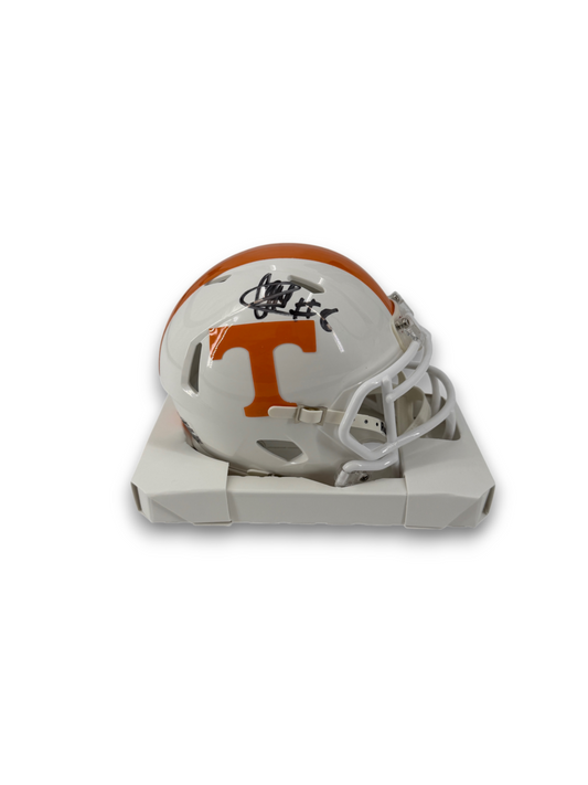Colton Hood Signed Autographed Vols White Mini Helmet Prime Time Witness