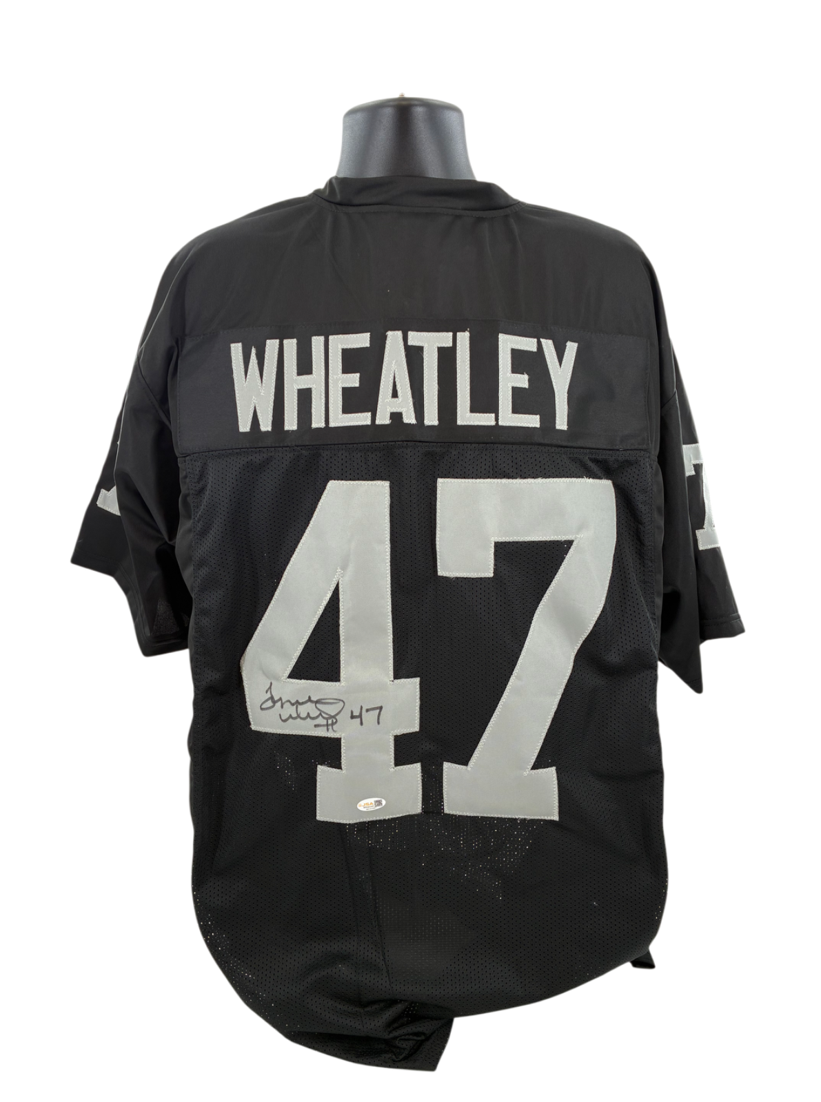 Tyrone Wheatley Signed Autographed Raiders Custom Jersey JSA COA