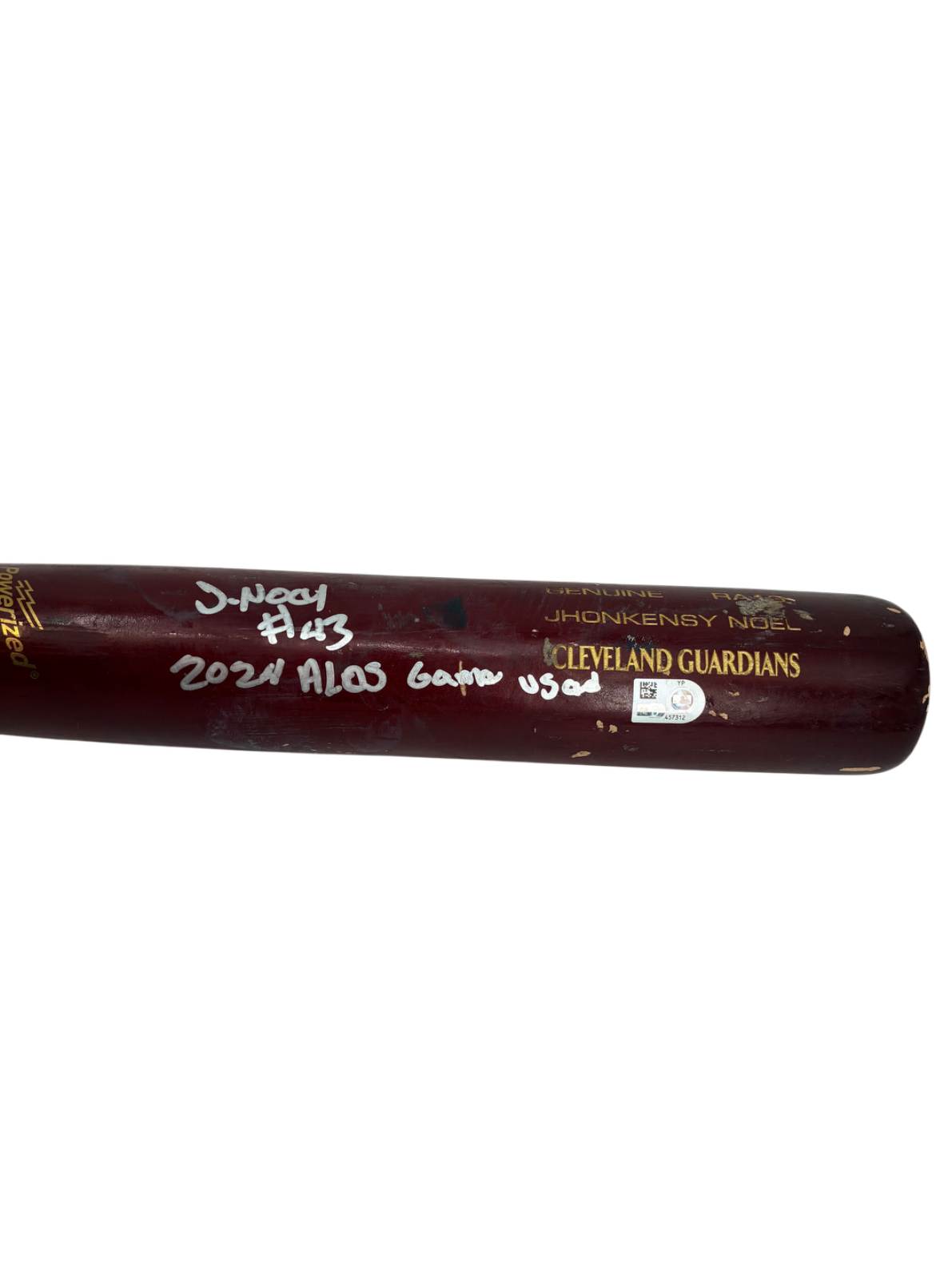 Jhonkensy Noel "Big Christmas" Signed Autographed Game Used Bat MLB COA