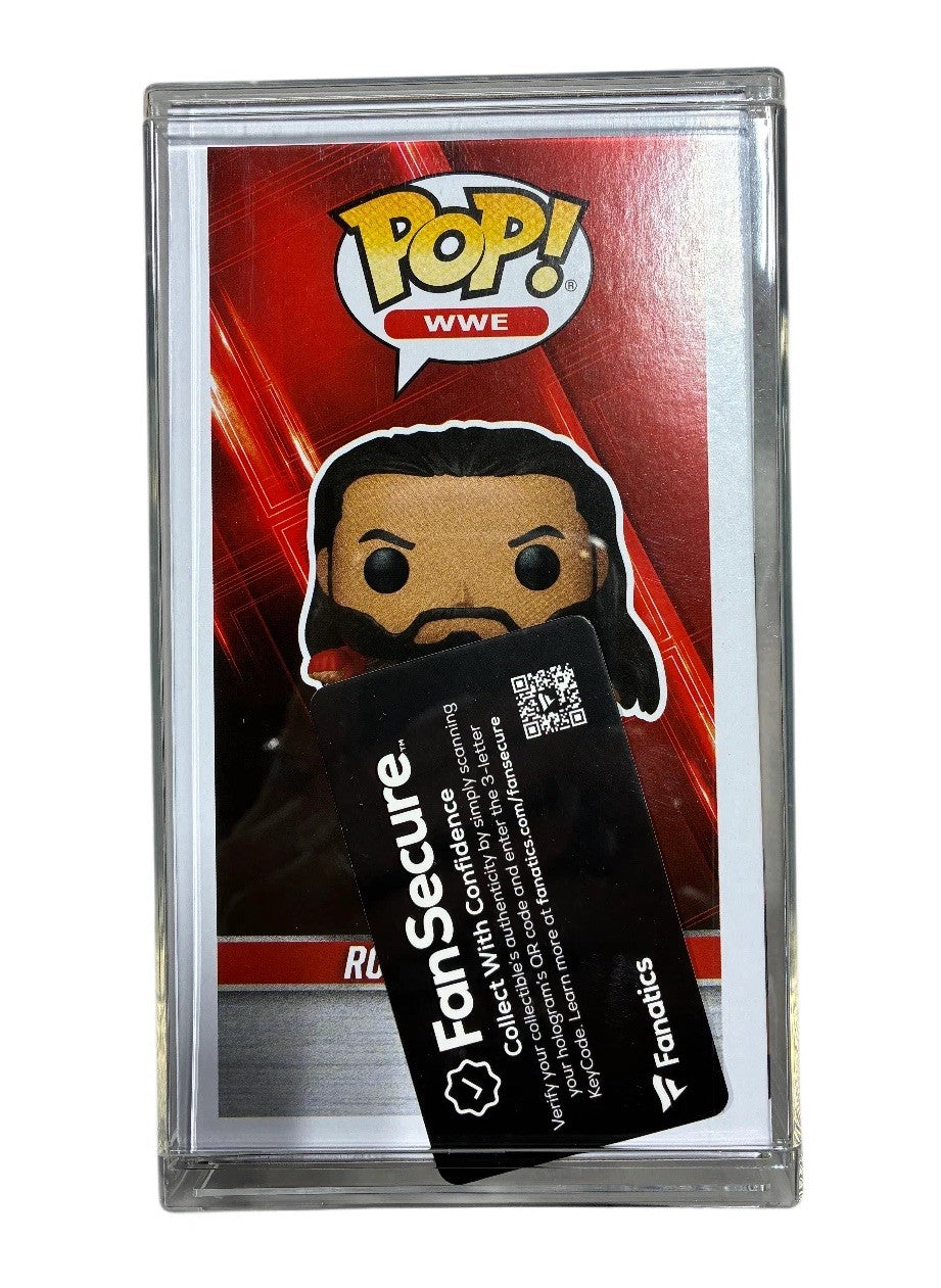 Roman Reigns Signed Autographed WWE #183  Funko Pop! Figurine Fanatics COA