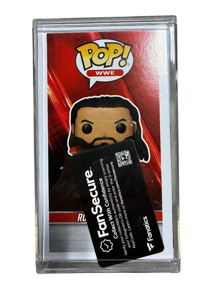 Roman Reigns Signed Autographed WWE #183  Funko Pop! Figurine Fanatics COA