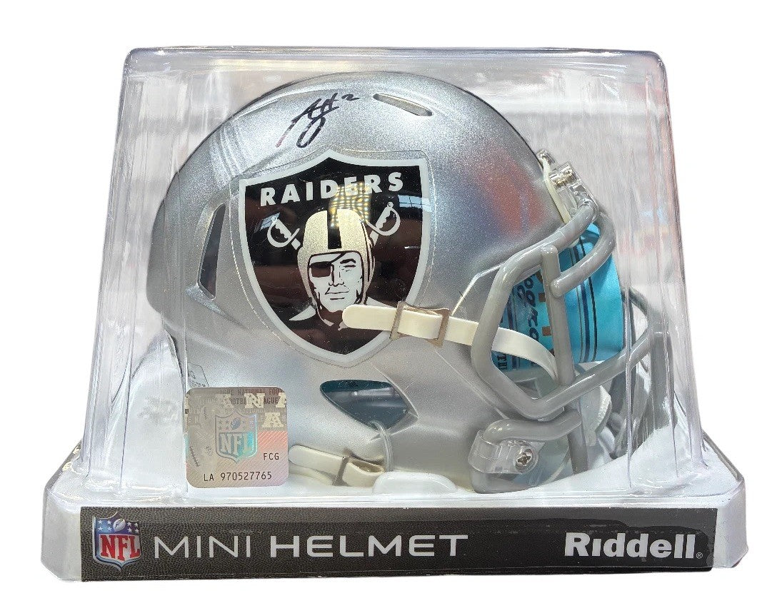 Ashton Jeanty Signed Autographed Las Vegas Raiders NFL Mini Helmet Beckett COA