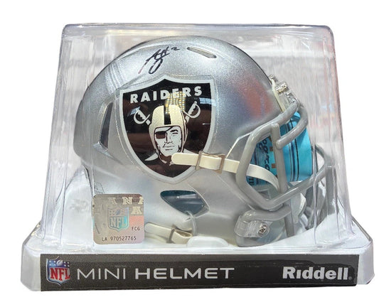 Ashton Jeanty Signed Autographed Las Vegas Raiders NFL Mini Helmet Beckett COA