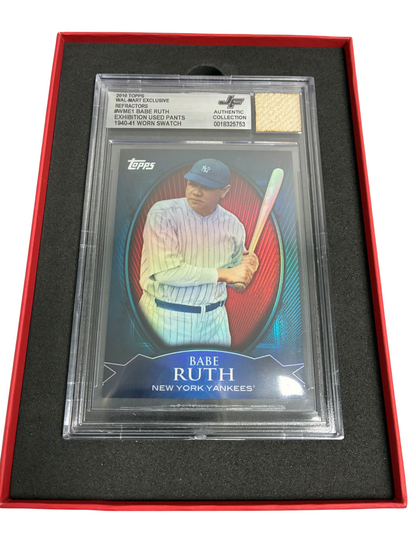 Babe Ruth 2010 Topps Walmart Refractor Jersey Fusion Game Worn Pants Yankees