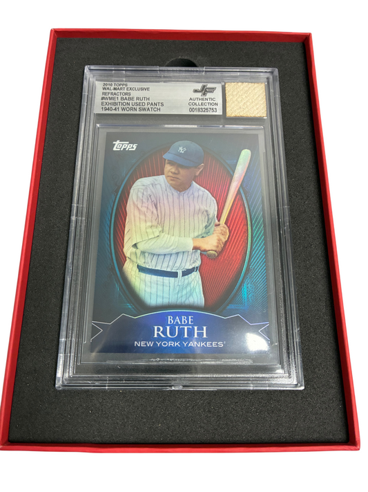 Babe Ruth 2010 Topps Walmart Refractor Jersey Fusion Game Worn Pants Yankees