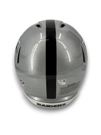 Jack Bech Signed Autographed Raiders Authentic Football Helmet Fanatics