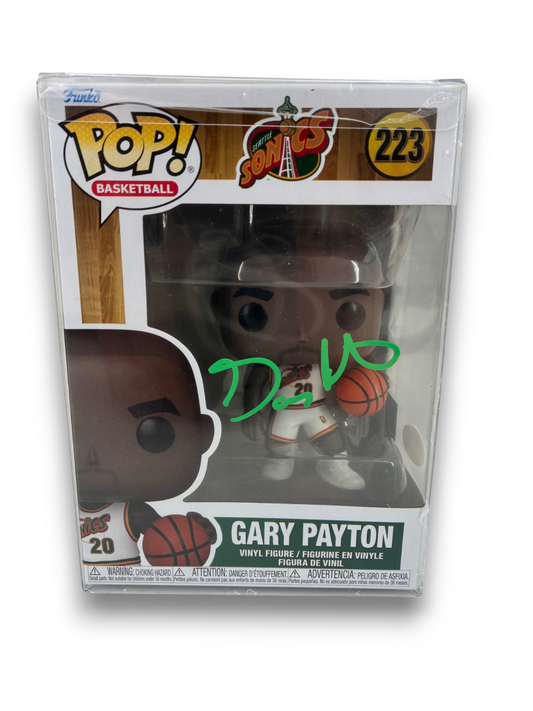 Gary Payton Signed Autographed Supersonics Funko Pop Prime Time Witness