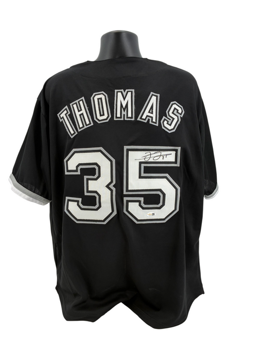 Frank Thomas Signed Autographed Chicago Custom Jersey JSA COA