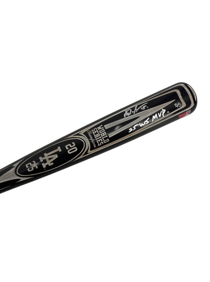 Yoshinobu Yamamoto Signed Autographed Dodgers World Series Bat 5/5 Fanatics MLB