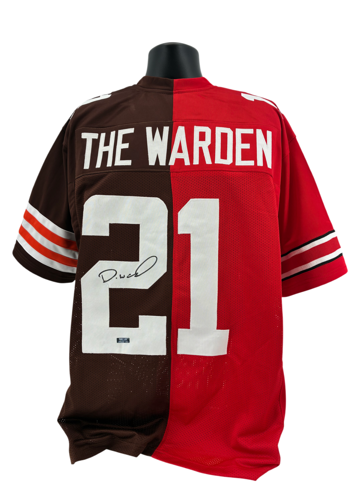 Denzel Ward Signed Autographed Browns Buckeyes Custom Jersey Prime Time Witness