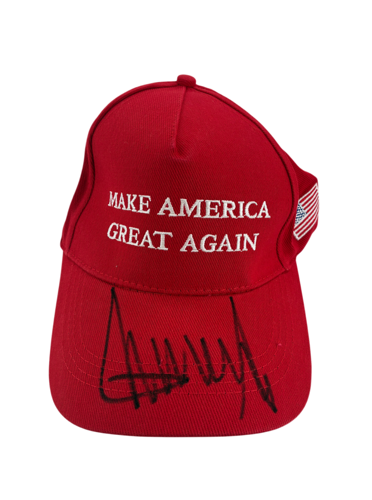 President Donald Trump Signed Autographed MAGA Hat BAS COA
