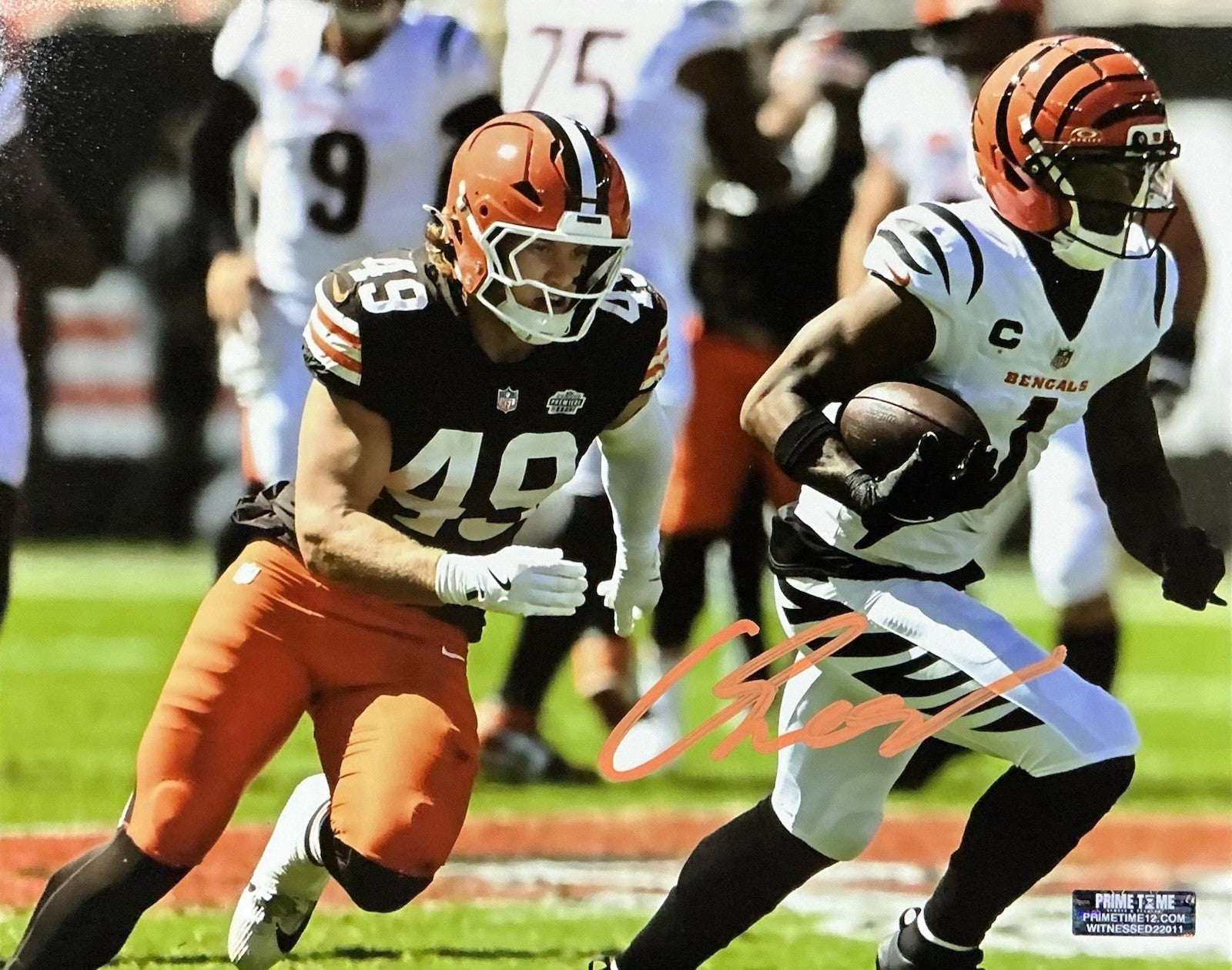 CARSON SCHWESINGER SIGNED AUTOGRAPHED BROWNS 8x10 Photo COA
