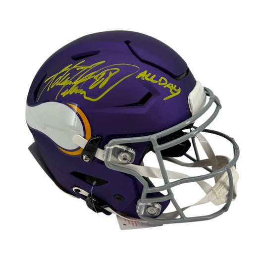 Adrian Peterson Signed Autographed Inscribed Vikings FS Helmet JSA COA