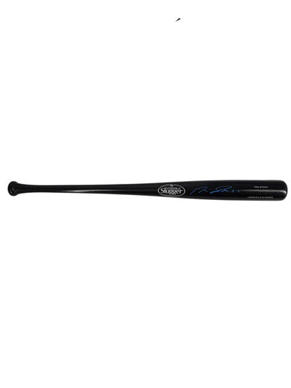 Jose Ramirez Signed Autographed Guardians LS Bat Blue Auto Prime Time Witness