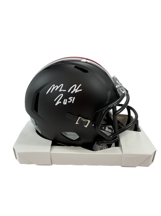 Mike Hall Jr Signed Autographed Buckeyes Speed Mini Helmet Prime Time Witness