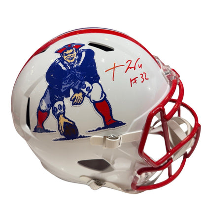 TreVeyon Henderson Signed Autographed Patriots Full Size Helmet PROVA COA