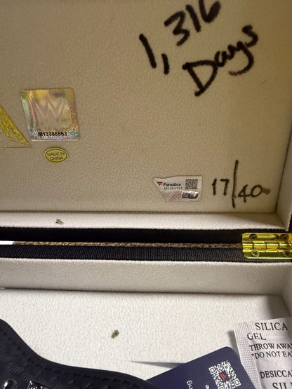 WWE Signed Autographed Roman Reigns WrestleMania 40 Mini Belt Rare LE /40 Auto