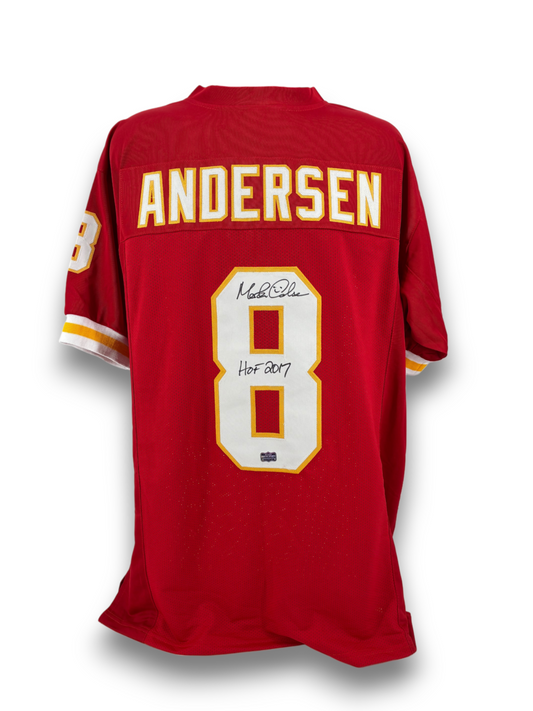 Morten Andersen Signed Autographed Chiefs Custom Jersey Radtke Sports
