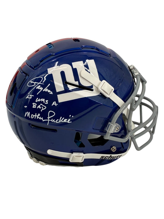 Lawrence Taylor  Signed Autographed Inscribed Full Size Authentic Helmet BAS COA