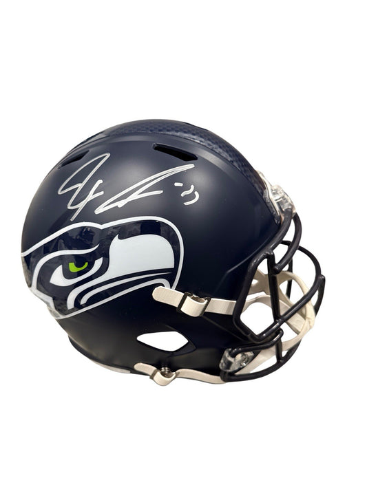 Jaxson Smith Njigba Signed Autographed Seahawks Full Size Helmet Fanatics COA