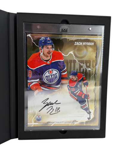 Zach Hyman Signed Autographed NHL Oilers Fanatics Emanate Authentic
