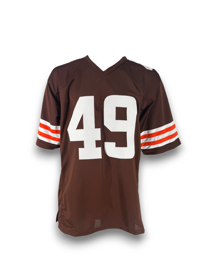 Carson Schwesinger Signed Autographed Browns Custom Jersey Prime Time/SWAU COA