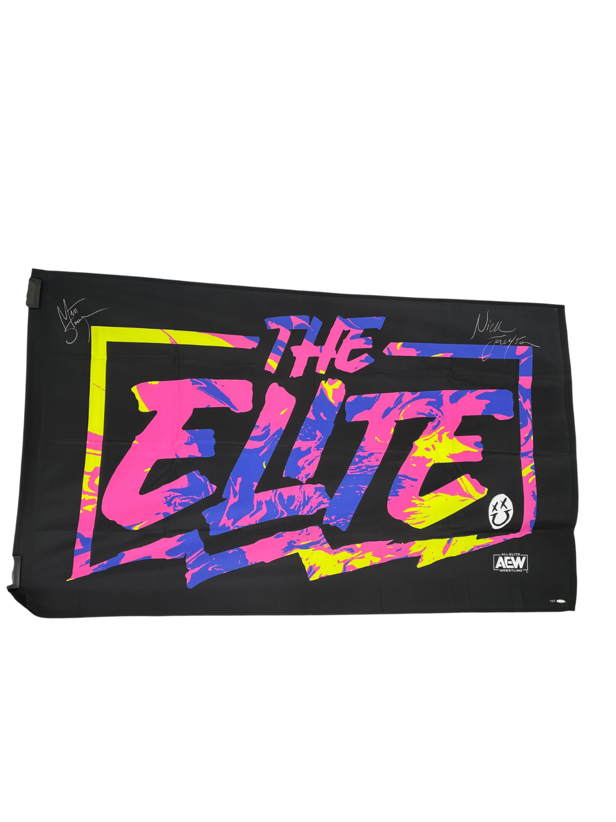 Matthew & Nicholas Jackson Signed Autographed Elite Flag Upper Deck COA