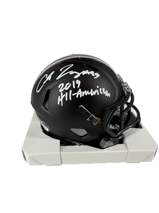 Chase Young Signed Autographed Inscribed Buckeyes Mini Helmet Prime Time Witness