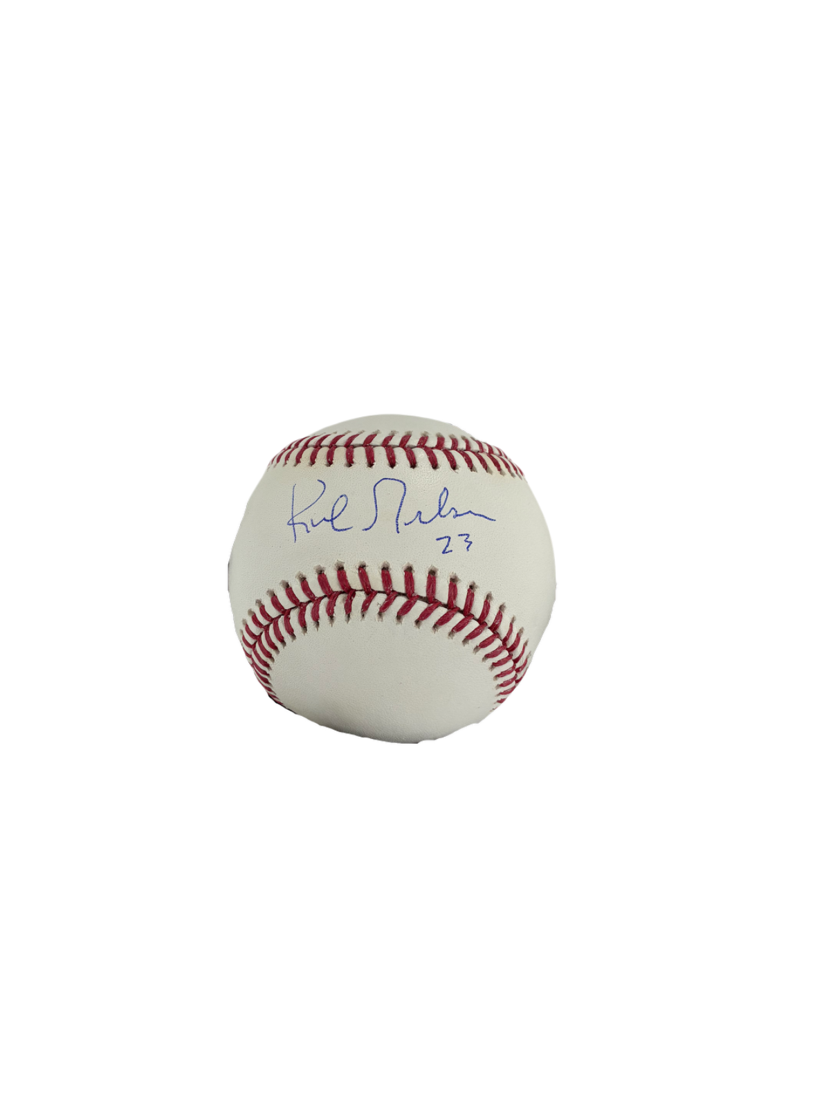 Kirk Gibson Signed Autographed Official MLB Baseball Prime Time Witness