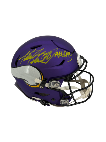 Adrian Peterson Signed Autographed Inscribed Vikings FS Helmet JSA COA
