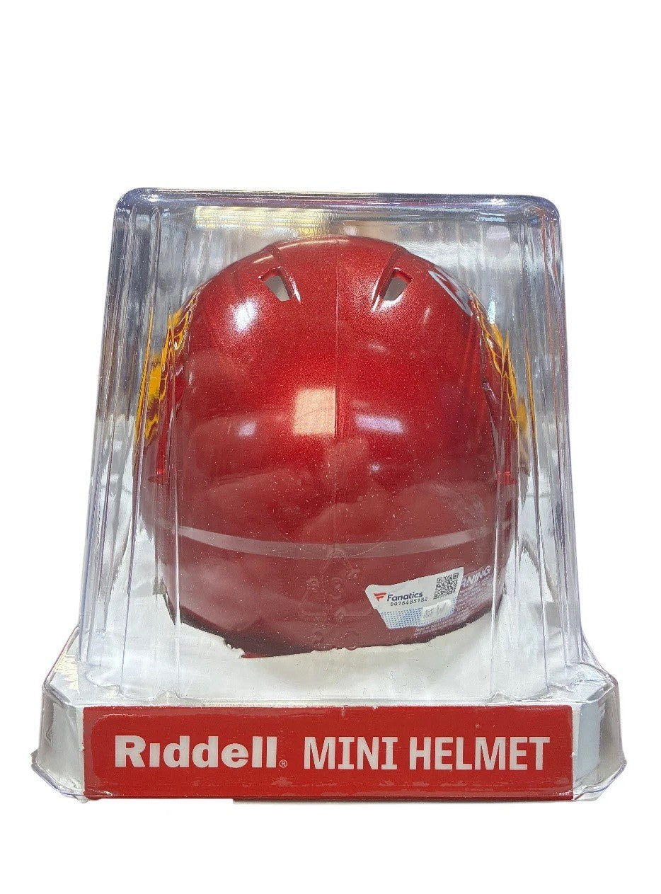 Caleb Williams Signed Autographed USC Riddell Speed Mini Helmet Fanatics COA