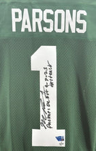 Load image into Gallery viewer, Micah Parsons Signed Autographed Packers LE Authentic Jersey Fanatics COA