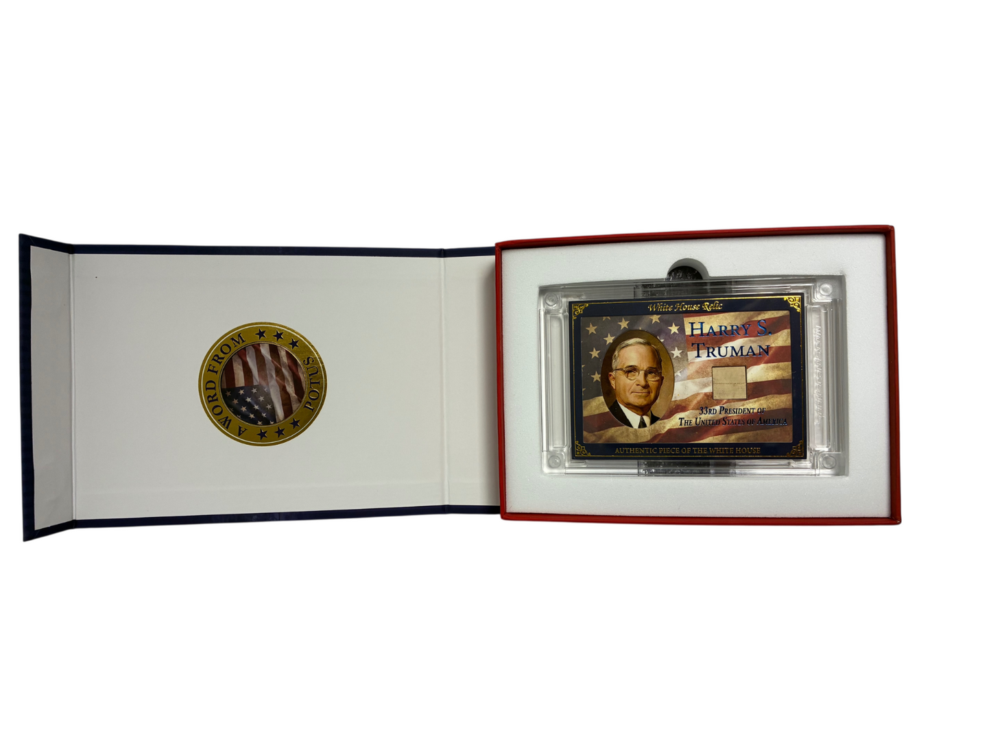 POTUS Harry Truman Authentic Piece of The White House Relic