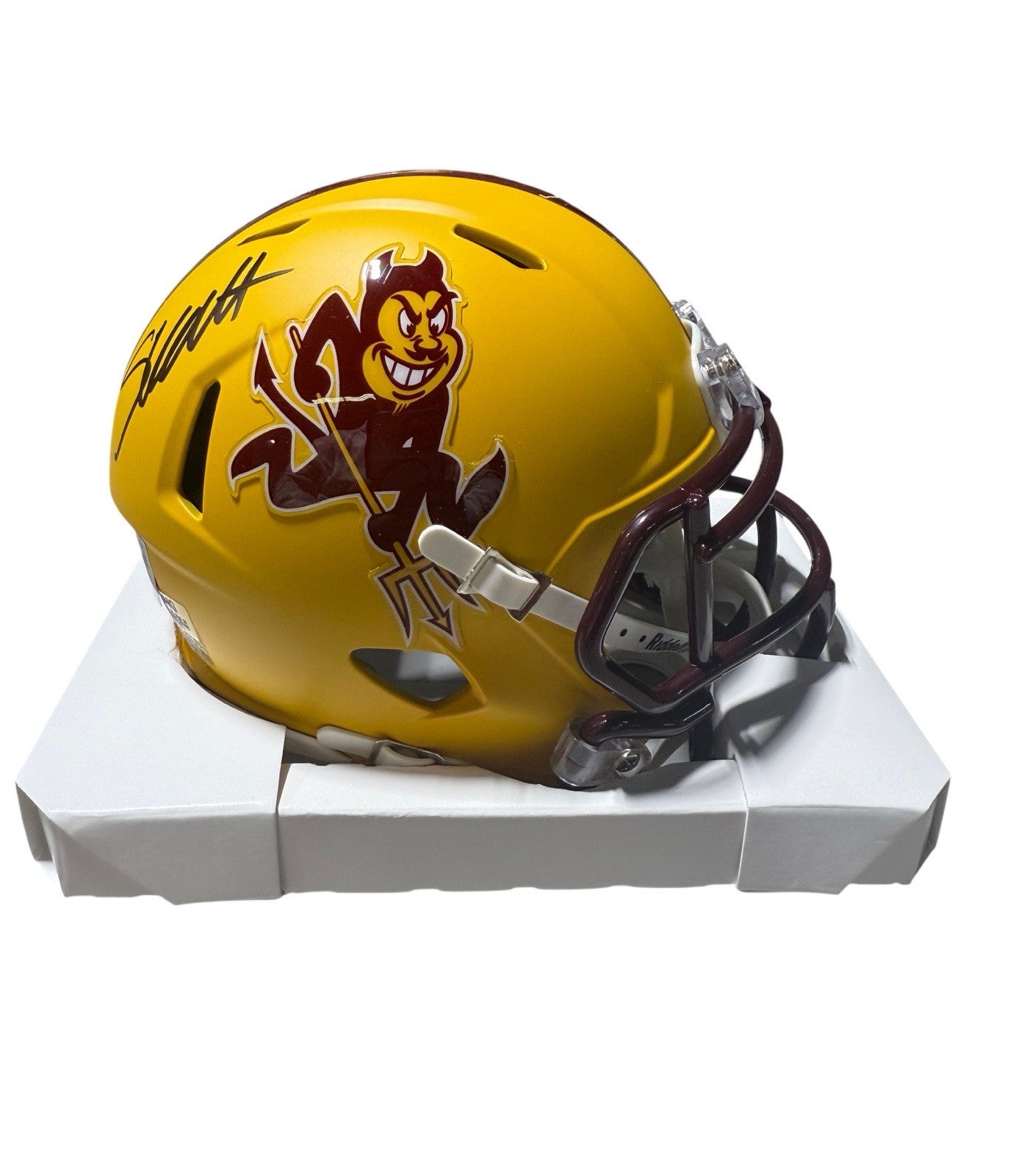Cam Skattebo Arizona State Sun Devils Signed Sparky Riddell Speed Mini Helmet