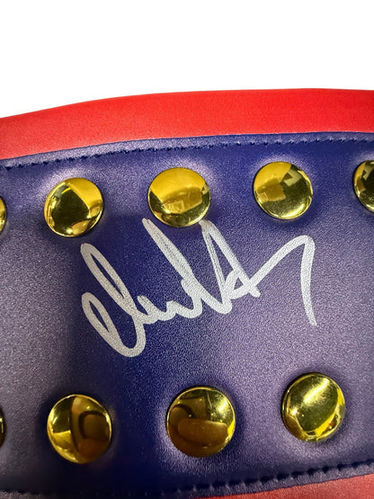 Alexander Ovechkin Signed Autographed NHL WWE Title Belt Capitals Fanatics COA