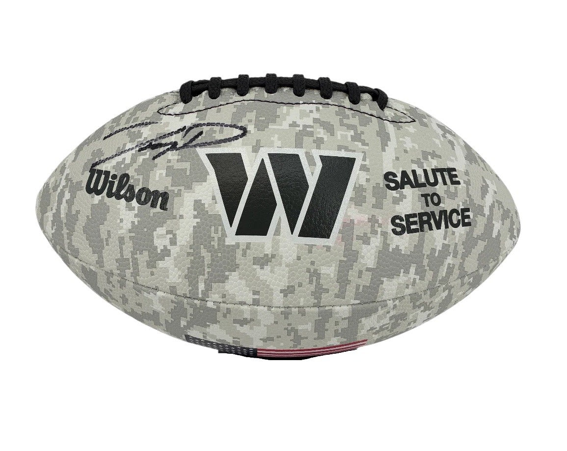 Jayden Daniels Signed Autographed Commanders Football Salute Service Fanatics
