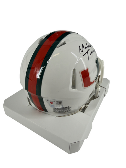 Malachi Toney Signed Autographed Hurricanes Mini Helmet Fanatics Authentic