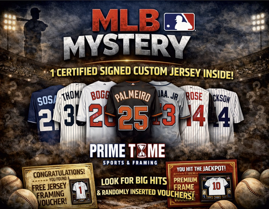 Signed Autographed MLB Custom Mystery Jersey with COA