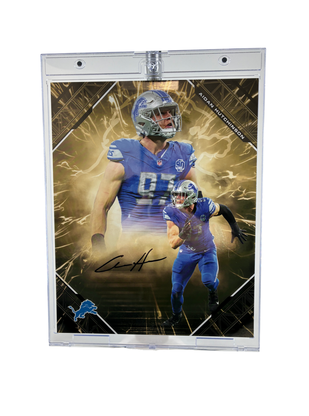 Aidan Hutchinson Signed Autographed Lions Emanate Fanatics Authentic