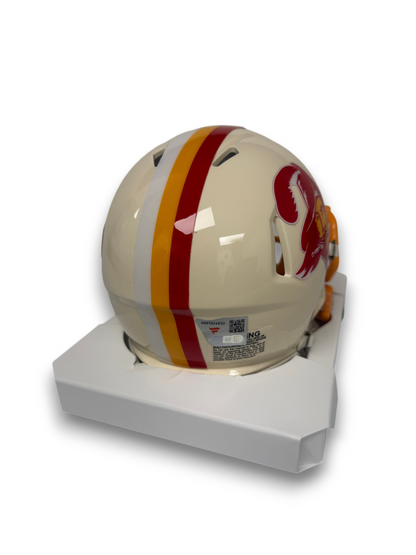 Emeka Egbuka Signed Autographed Buccaneers Retro Mini Helmet Fanatics