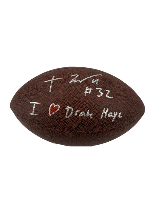 TreVeyon Henderson Signed Autographed Inscribed Football SWAU COA