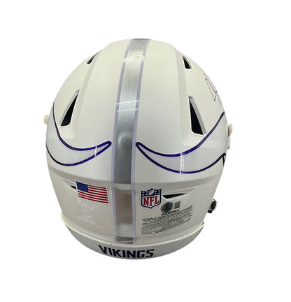 Justin Jefferson Signed Autographed Vikings Speed Flex Authentic Helmet Beckett
